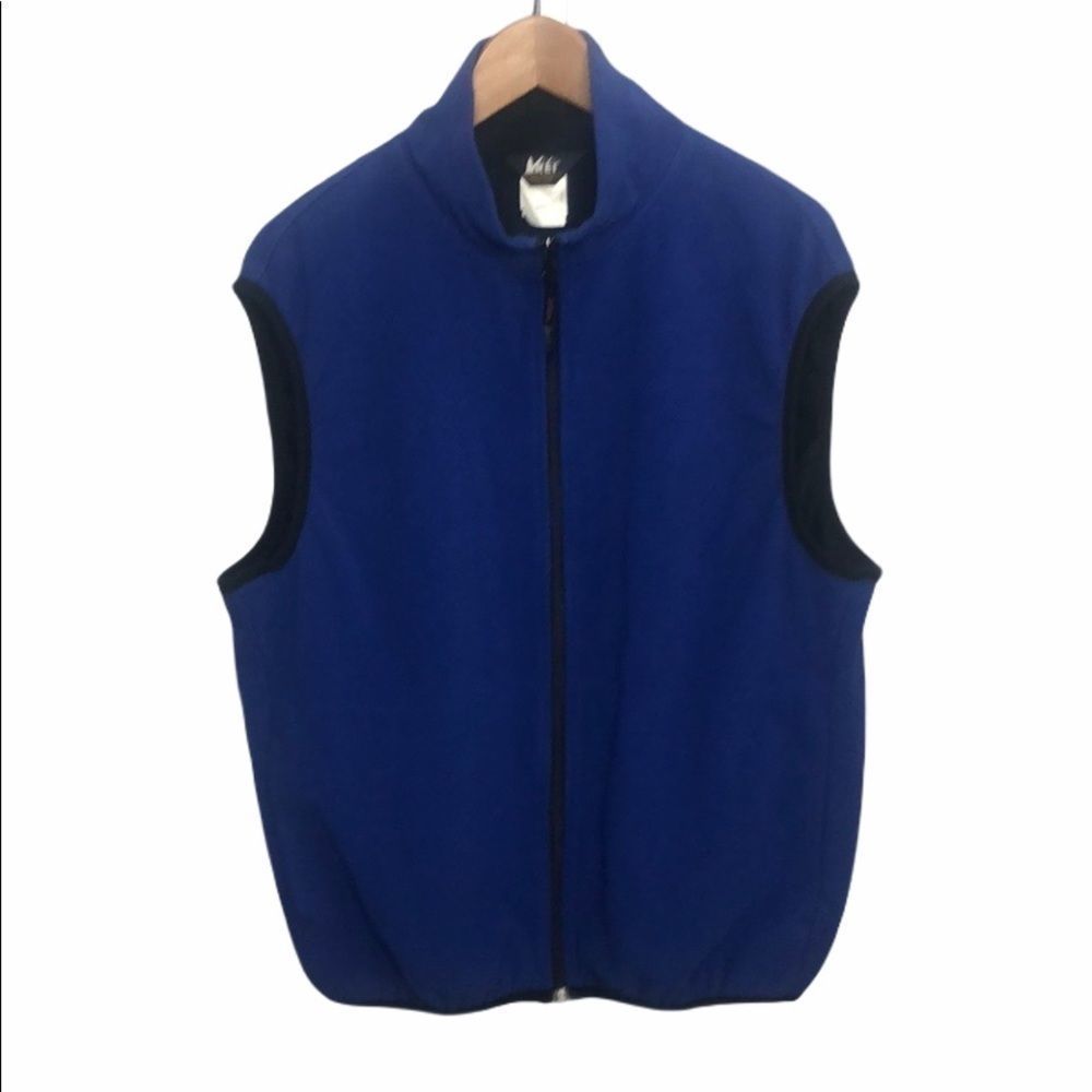 REI Unisex Blue Fleece ZIP Front Vest